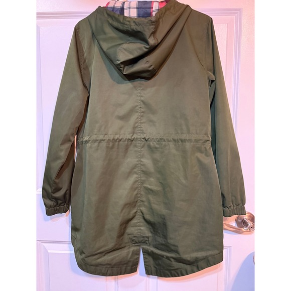 Time and Tru Olive Green Hooded Drawstring Anorak Jacket - Womens - Picture 4 of 4